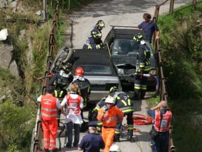 Esercitazione dei vigili del fuoco